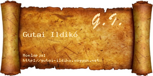 Gutai Ildikó névjegykártya